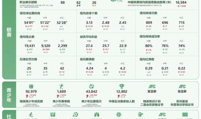 足协2024年年报：多项数据提升 职业球员共2740人